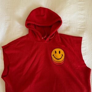 Aviator Nation Hot Pink Pullover Hoodie with Drawstring